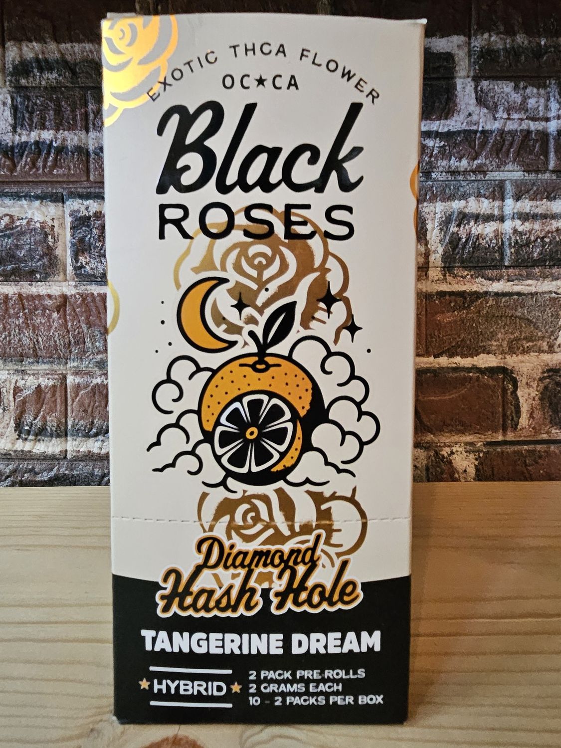 Black Roses 2G Diamon Hash Holes 2ct Tangerine Dream Hybrid