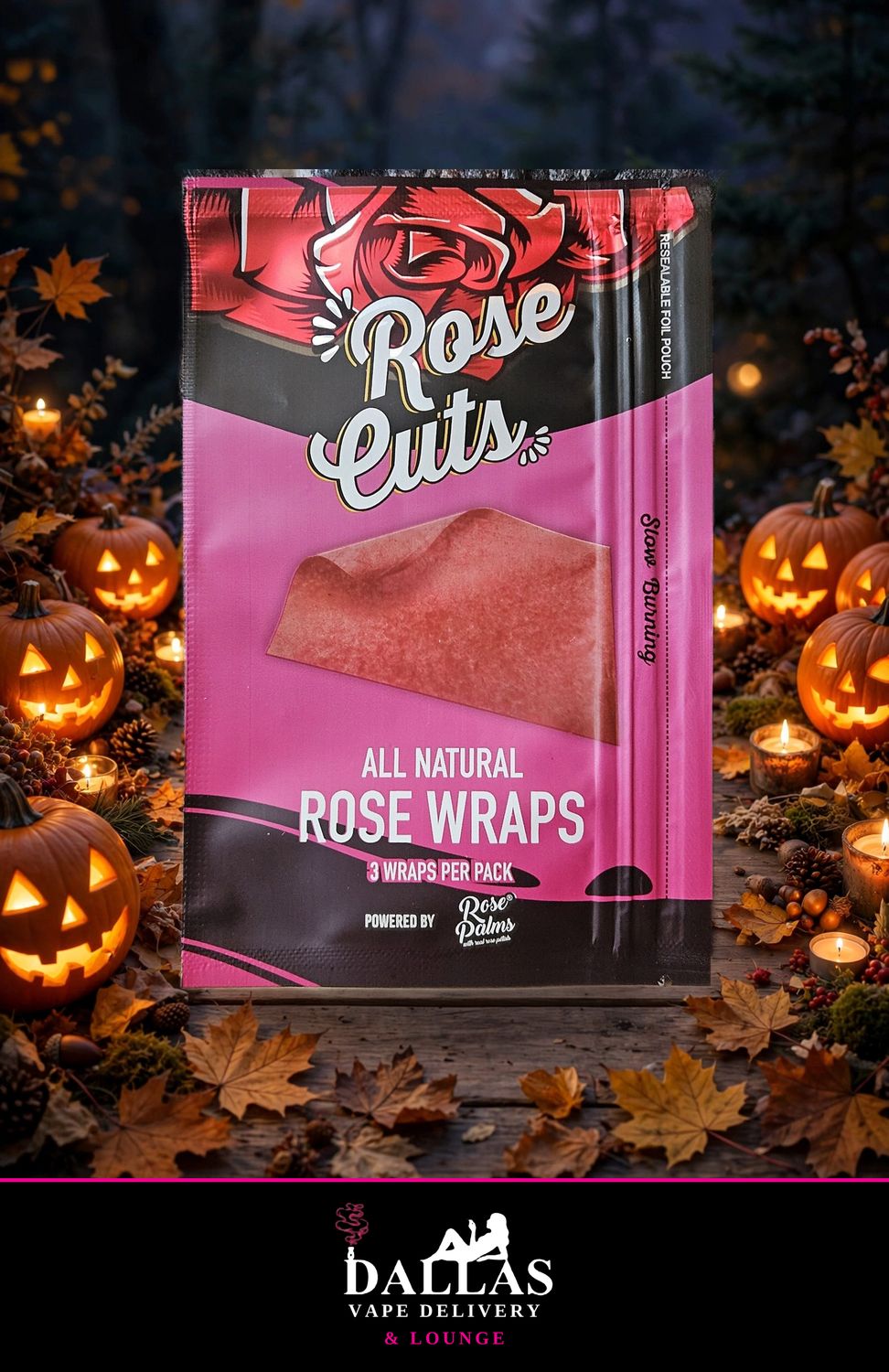 Rose Palms Pink Rose Cuts Original