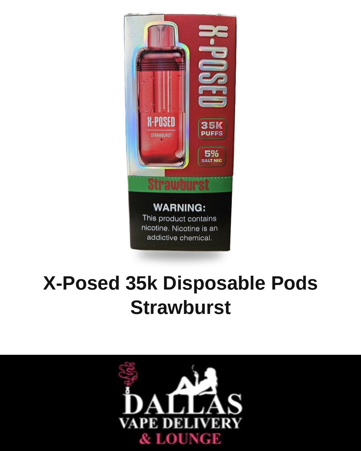 X-Posed 35k Disposable Pods Strawburst