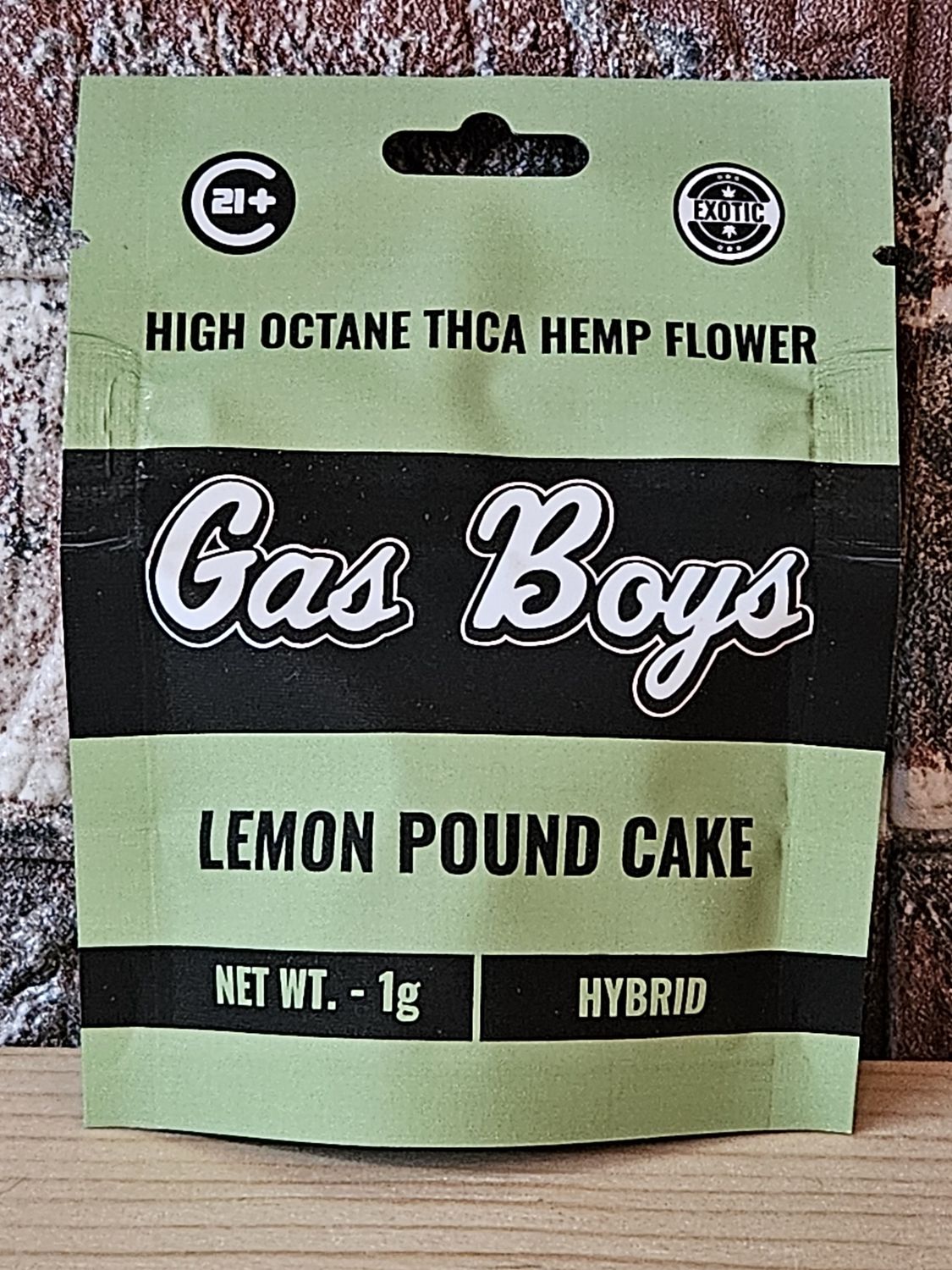 Gas Boys Exotic 1G Flower Lemon Pound Cake Hybrid
