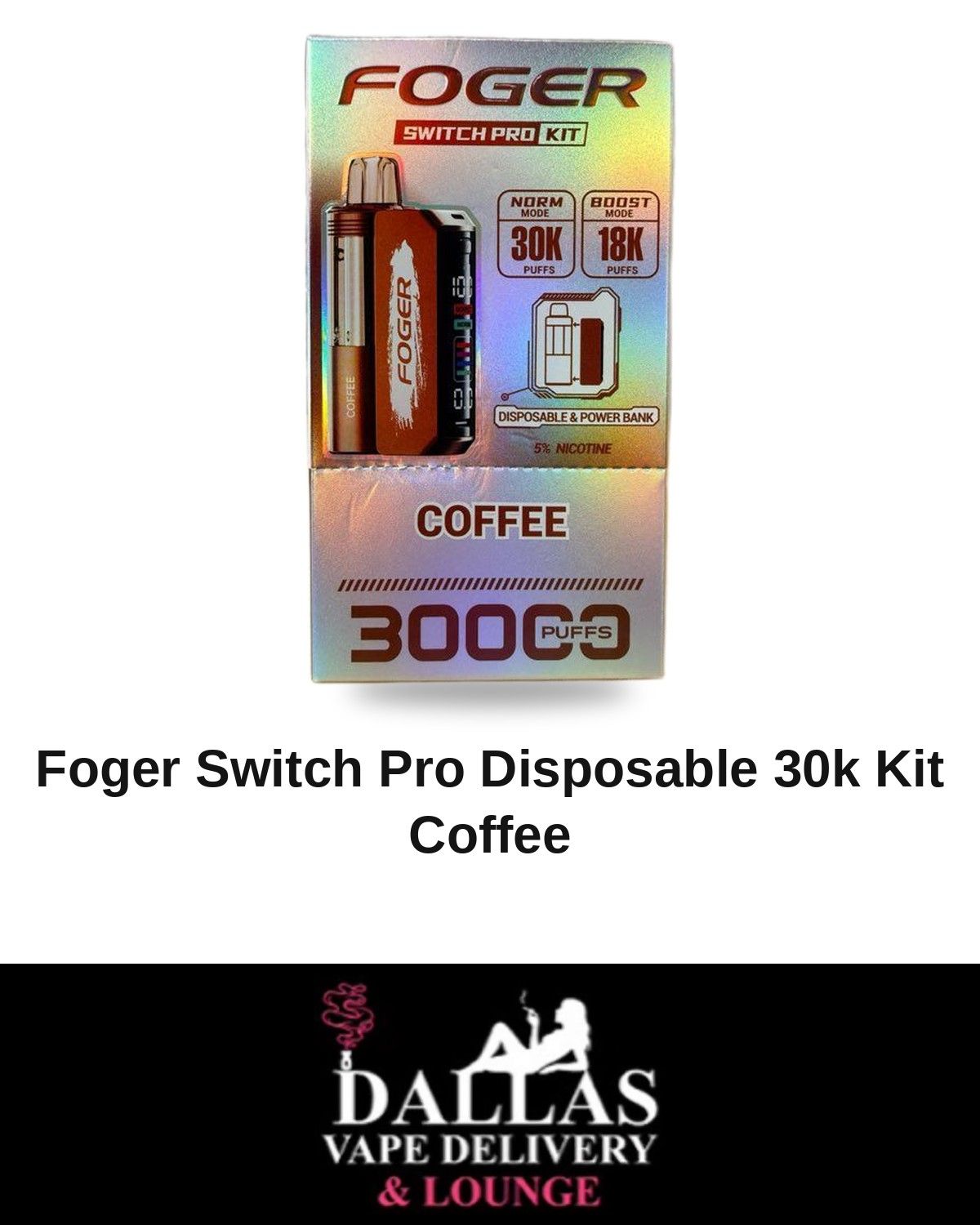 Foger Switch Pro Disposable 30k Kit Coffee