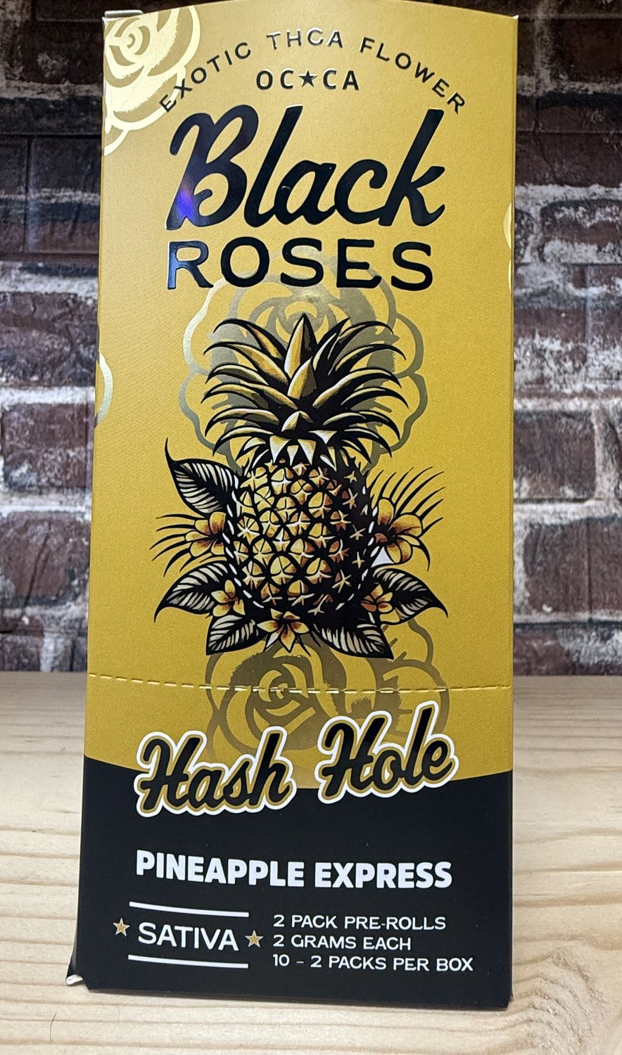 Black Roses 2G Diamond Hash Holes 2ct Pineapple Express Sativa