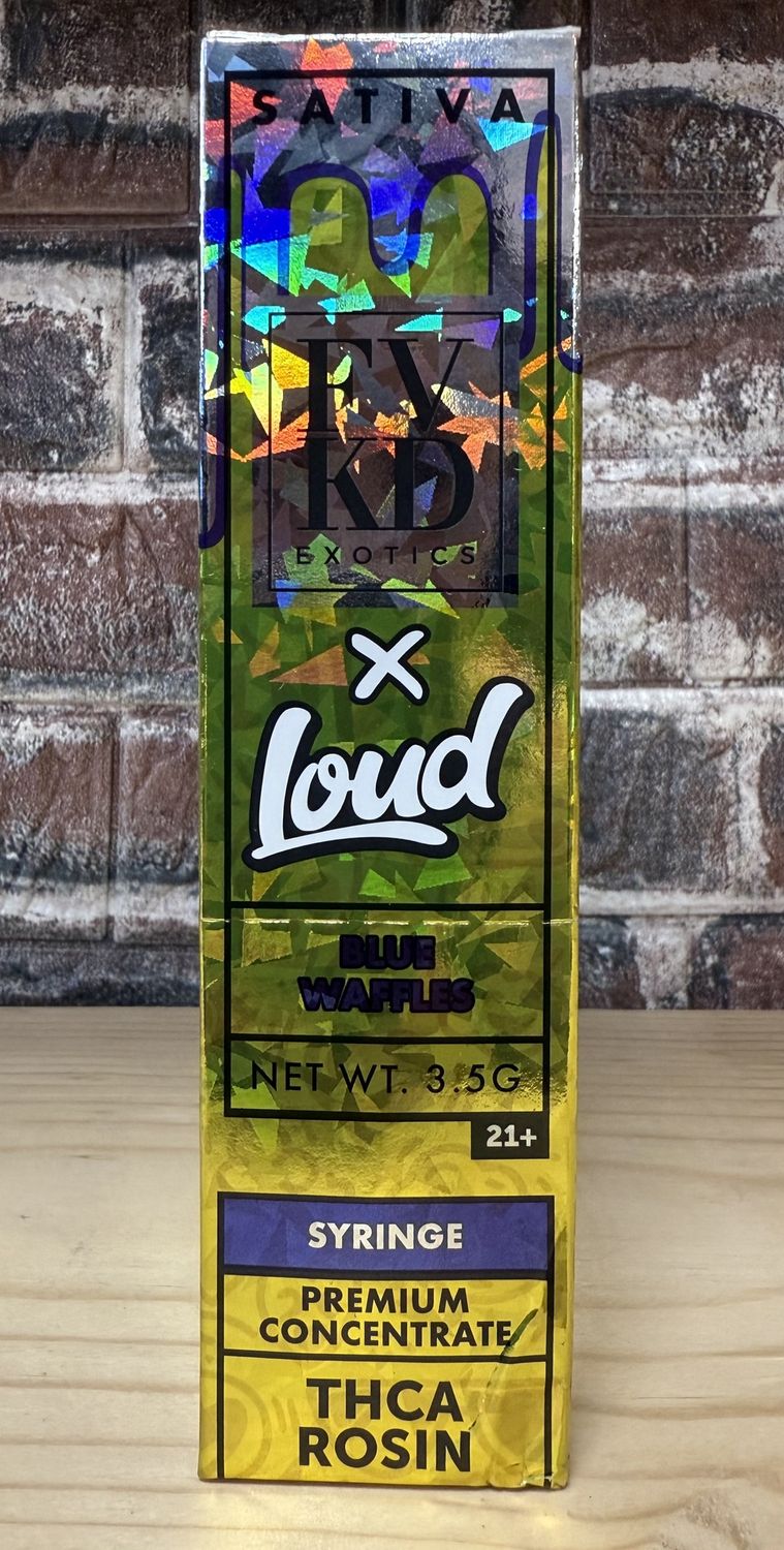 FVKD Loud THC-A Syringe 3.5g Blue Waffles
