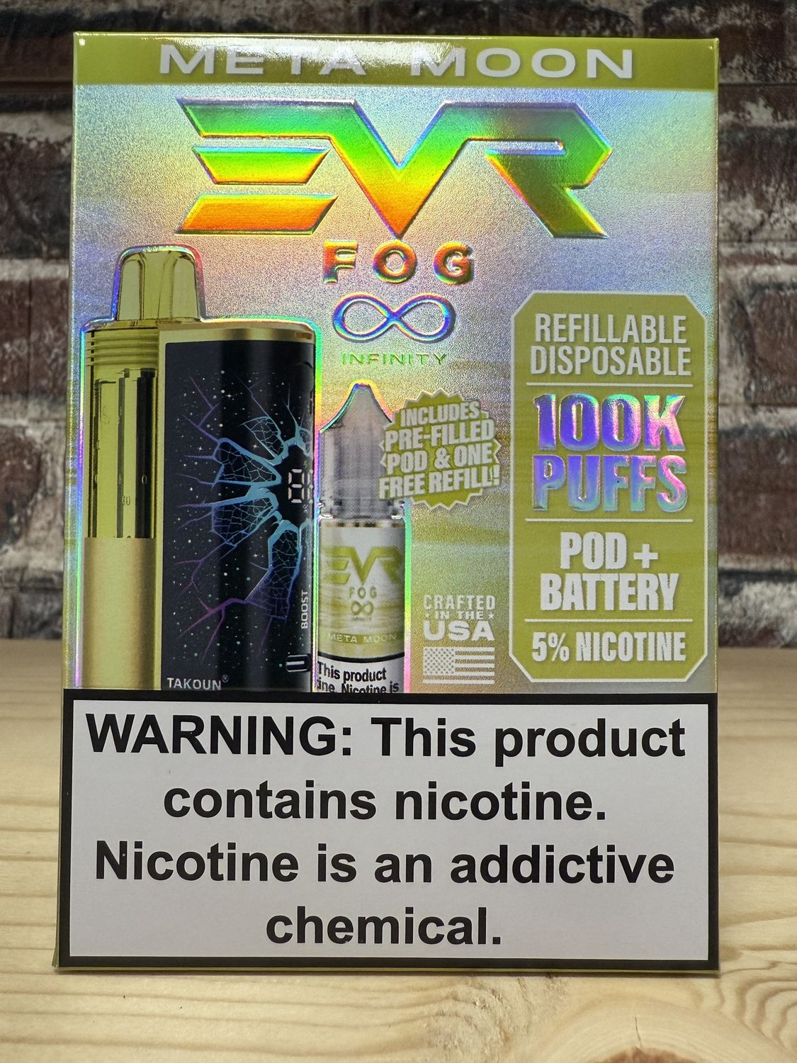 EvrFog Meta Moon Pod, Battery  &amp; 15M Refill Kit