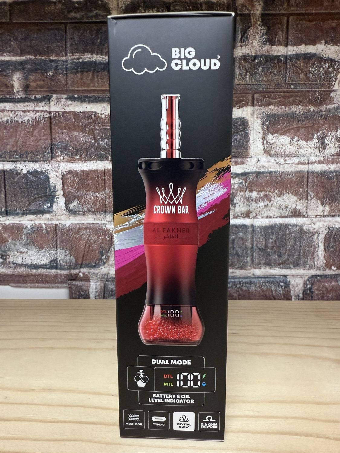 Crown Bar E Hose X60K Disposable Hookah | Cherry Ice