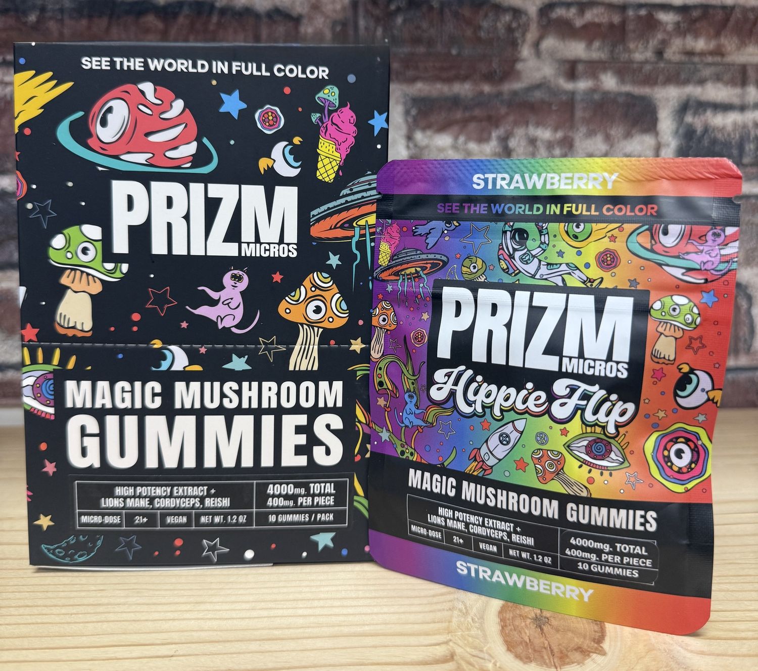 Prizm Micros Gummies 10ct 10pk Display | Strawberry