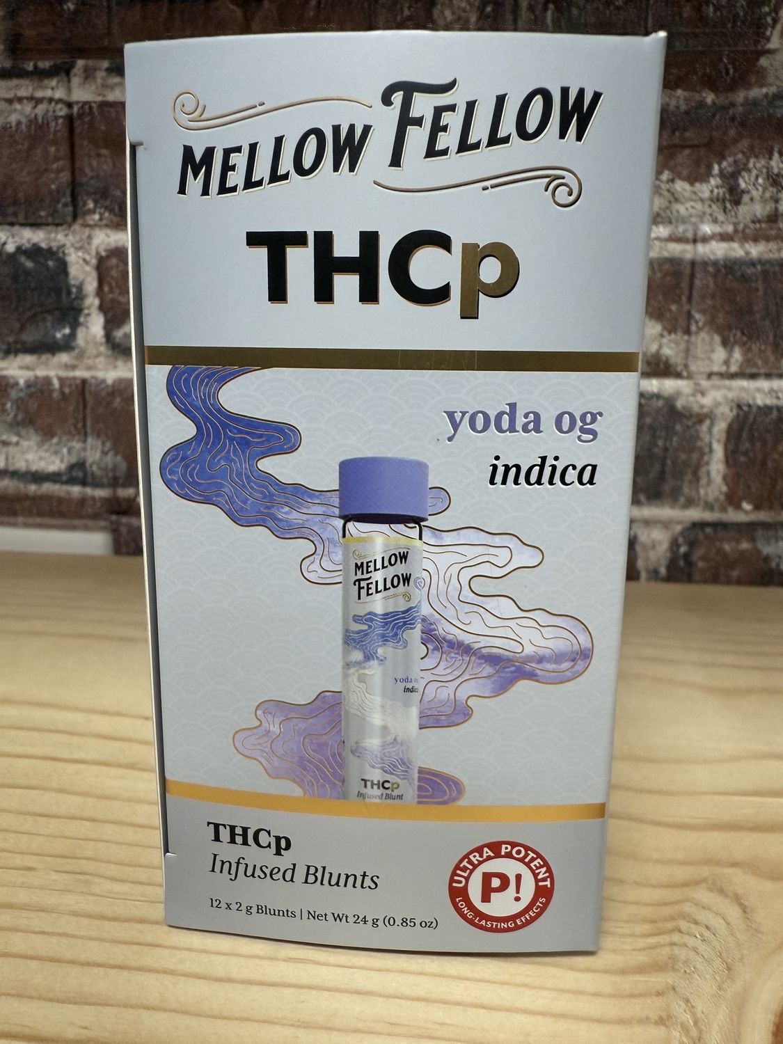 Mellow Fellow 2g THCp Blunts Infused Pre-Rolls 12ct Display | Yoda OG (Indica)