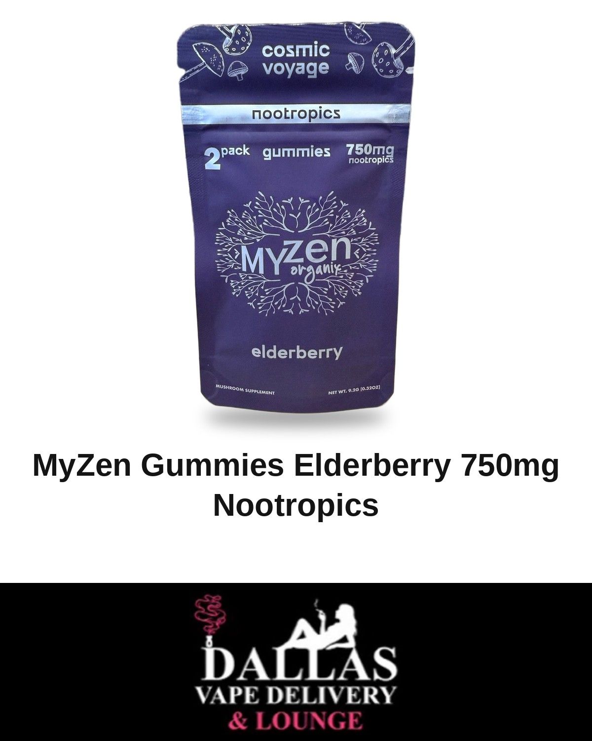 MyZen Gummies Elderberry 750mg Nootropics