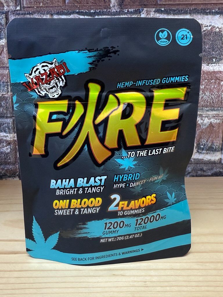 Wazabi Fire Baha Blast/Oni Blood 12000mg THC