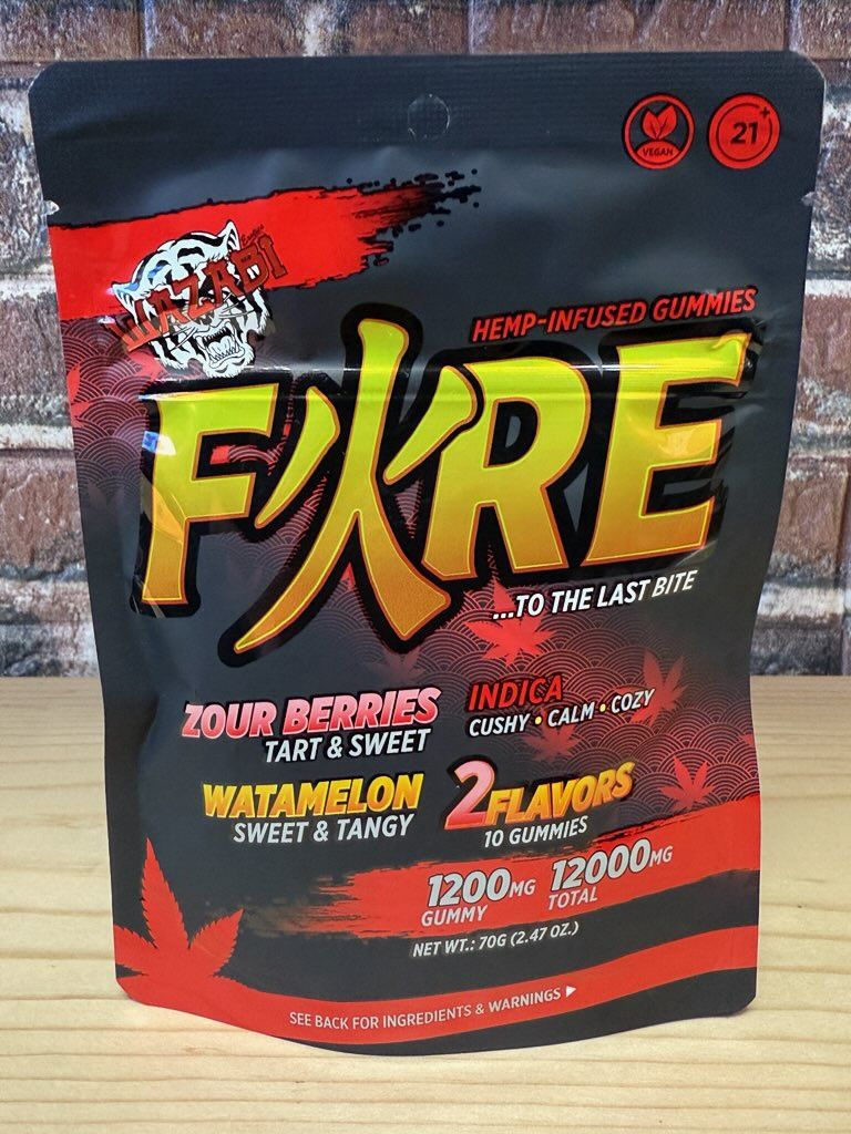 Wazabi Fire Zour Berries/Watamelon12000mg THC