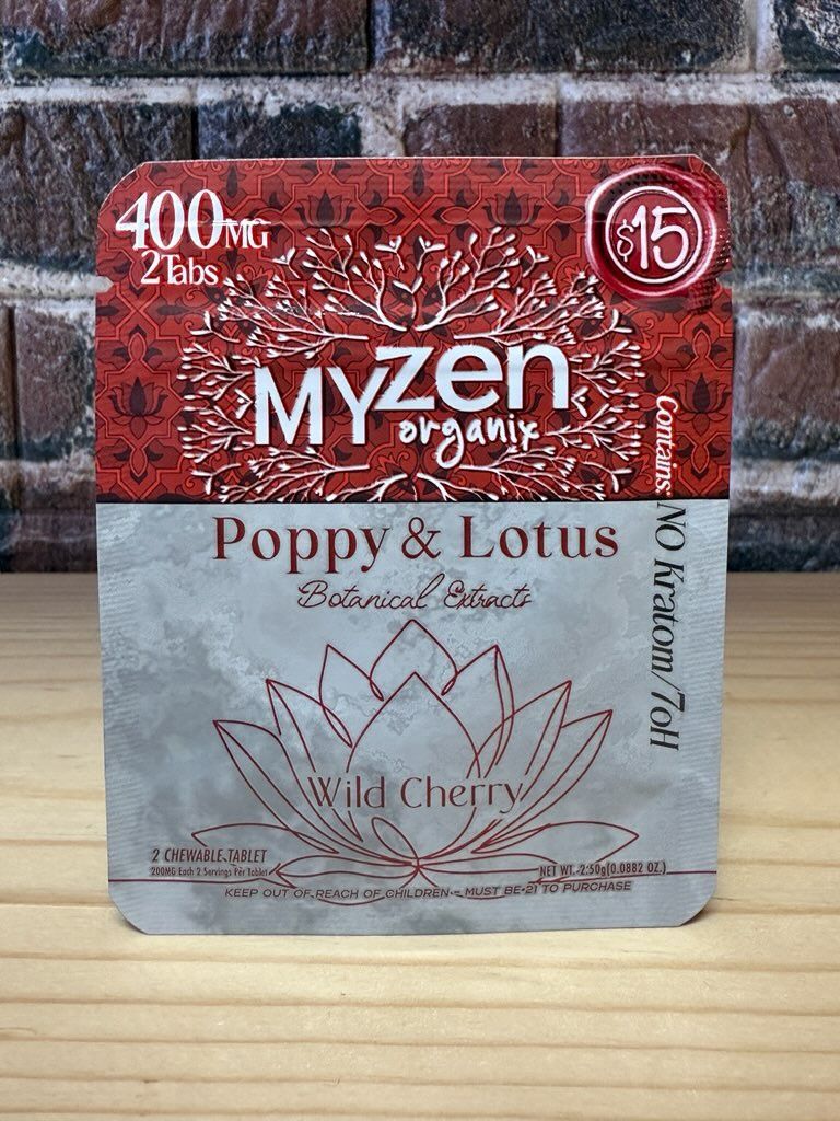 MyZen Poppy & Lotus Wild Cherry 400mg MyZen Poppy & Lotus Wild Cherry 400mg