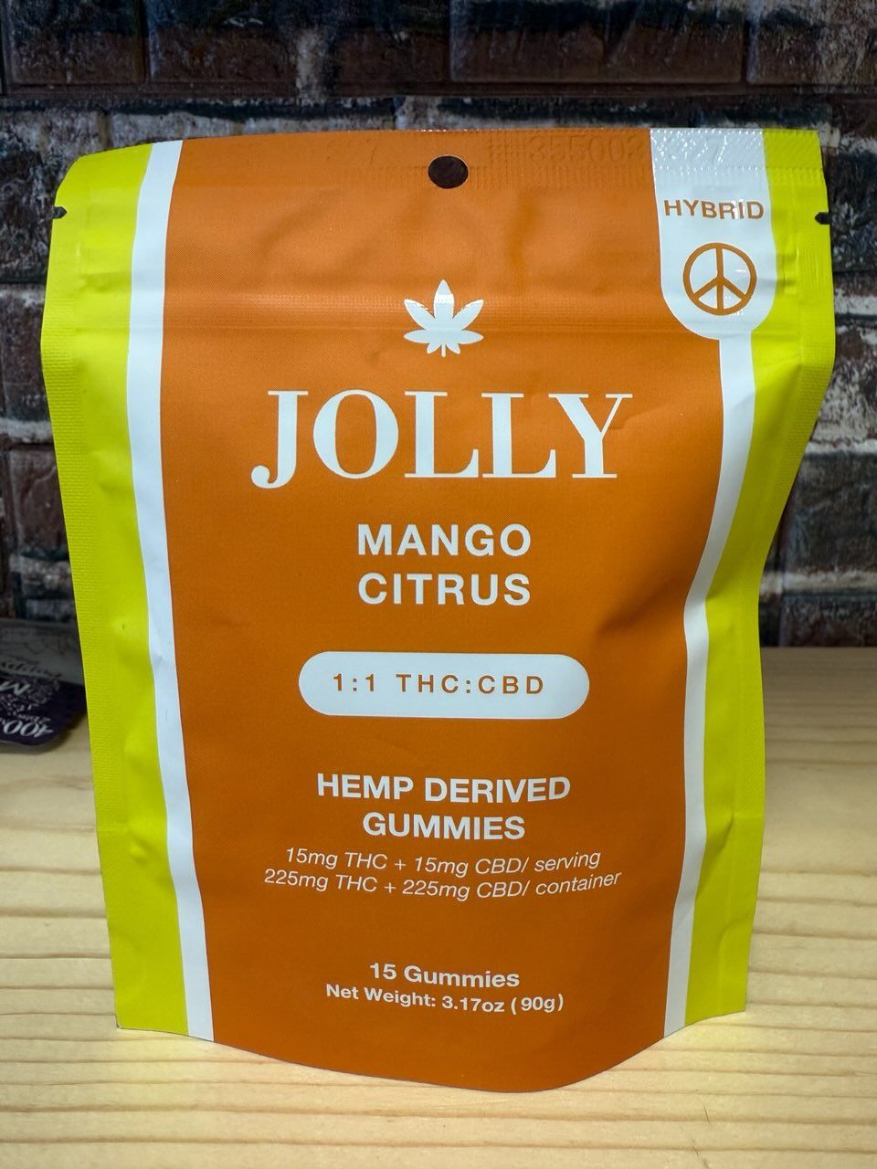 Jolly Gummies Mango Citrus 225mg THC 225mg CBD