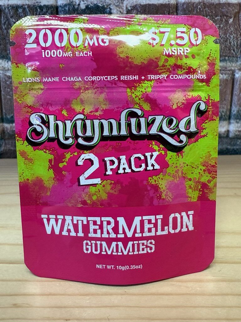 Shrumfuzed 2pk Watermelon Gummies 2000mg