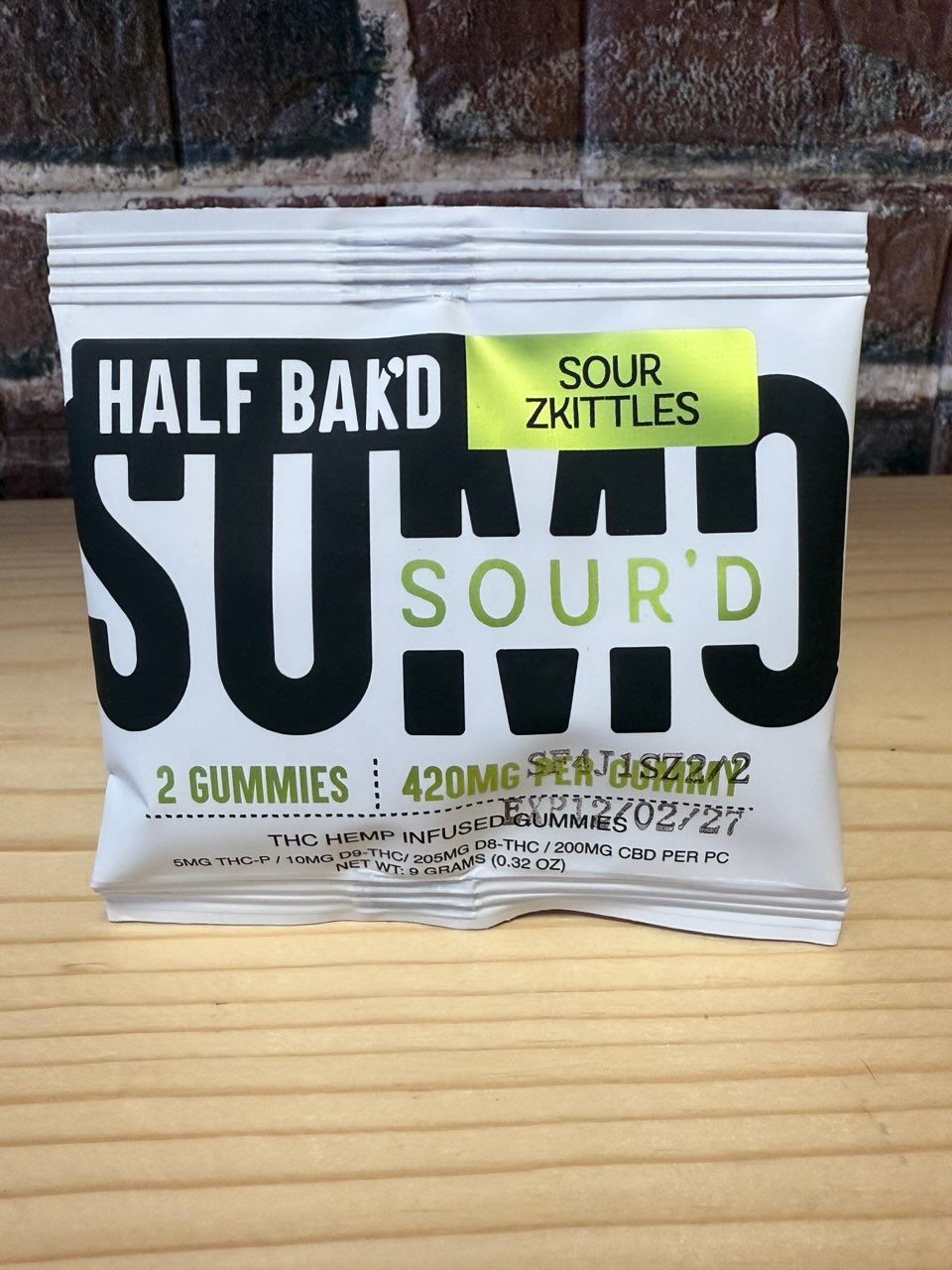 Half Bak'd Sour Zkittles 420mg THC