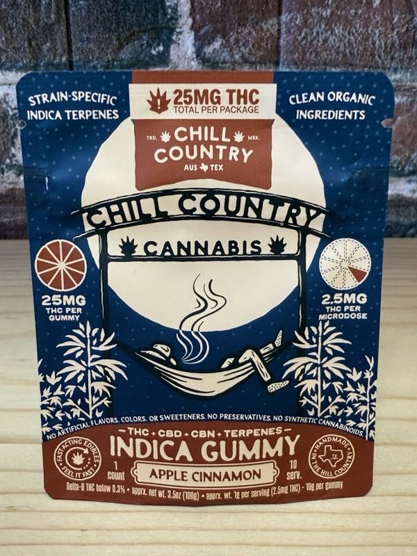 Chill Country Gummy Apple Cinnamon  25mg THC