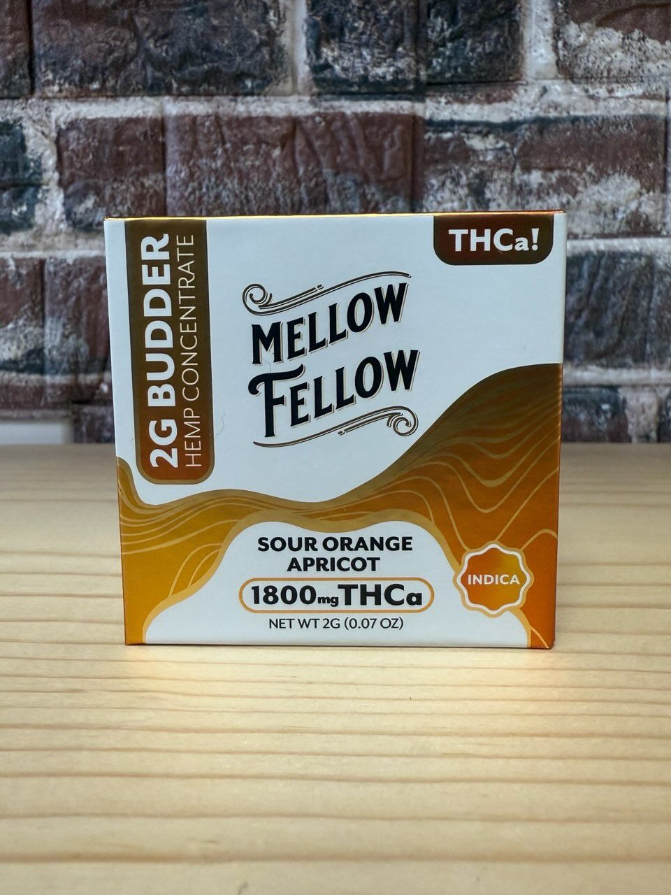 Mellow Fellow 1800mg THC-A  Concentrate Sour Orange Apricot