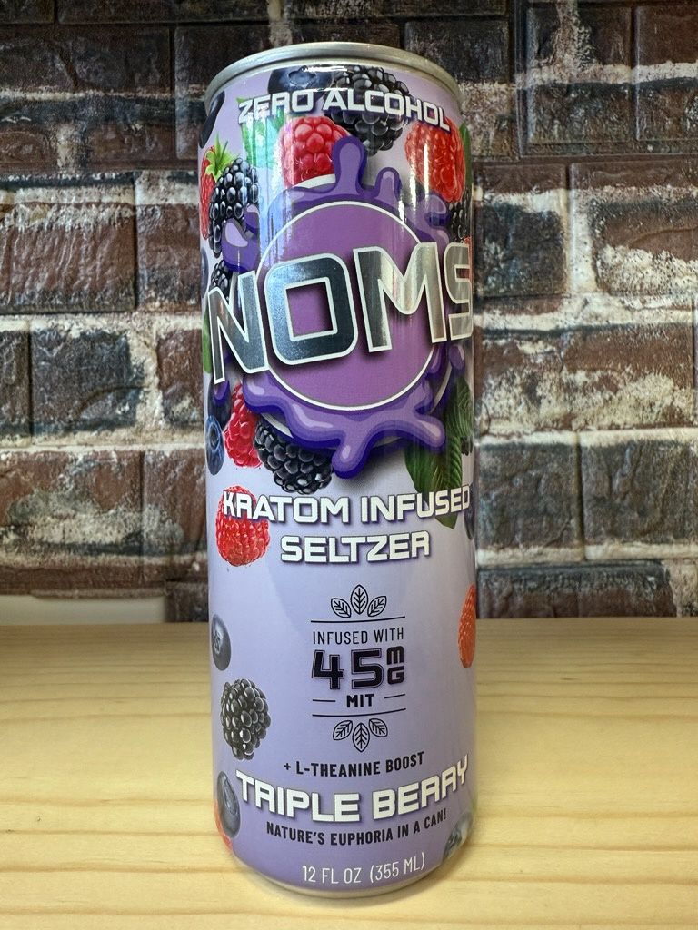 Noms Kratom Infused Seltzer 45mg Triple Berry