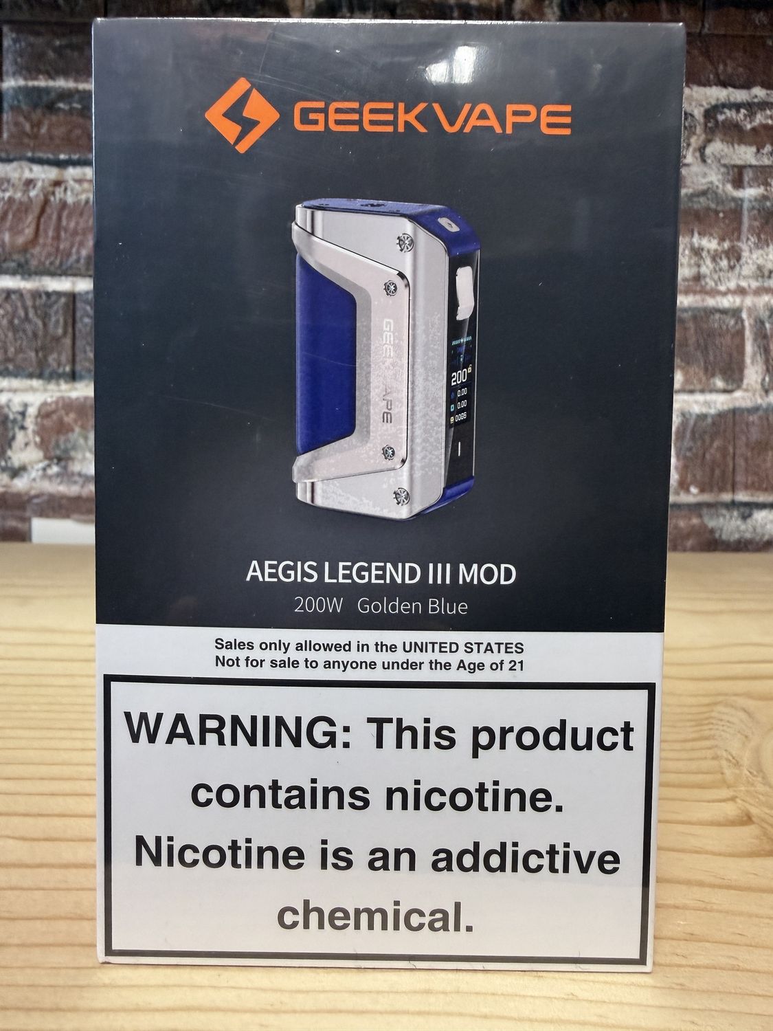 Geekvape Aegis Legend III Mod | Golden Blue Geekvape Aegis Legend III Mod | Golden Blue