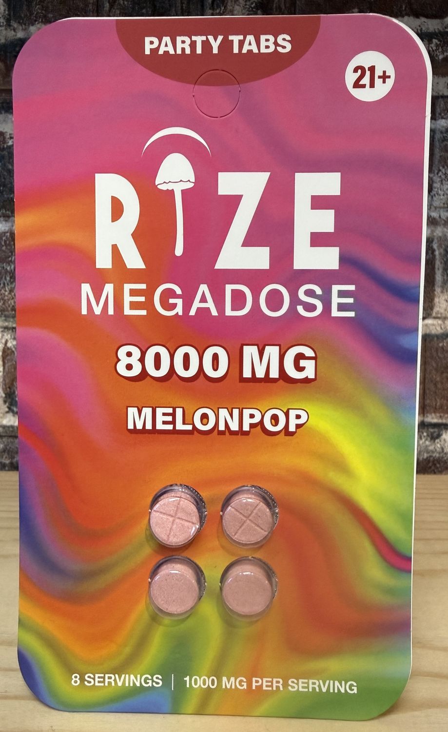 Rize - Megadose Party Tabs 8000MG - Melonpop Rize - Megadose Party Tabs 8000MG - Melonpop