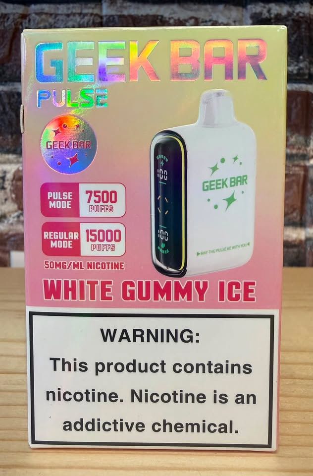 Geek Bar Pulse 15k 5mg - White Gummy Ice