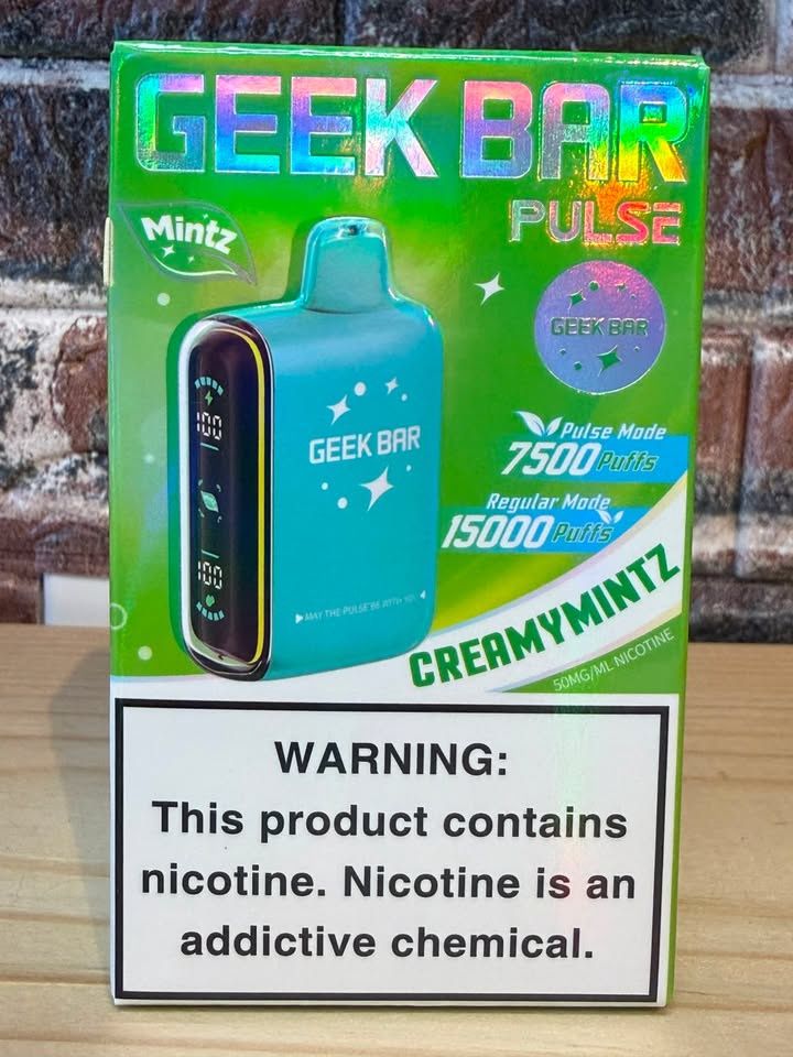 Geek Bar Pulse 15k 5mg - Creamy Mintz