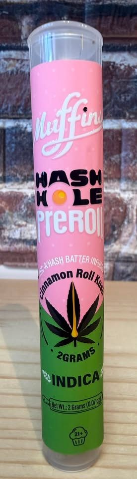 Muffins 2g Hash Hole - Cinnammon roll Kush (Indica)
