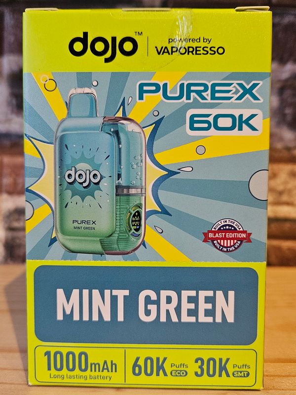 Dojo Purex 60k 50mg Disposable | Mint Green