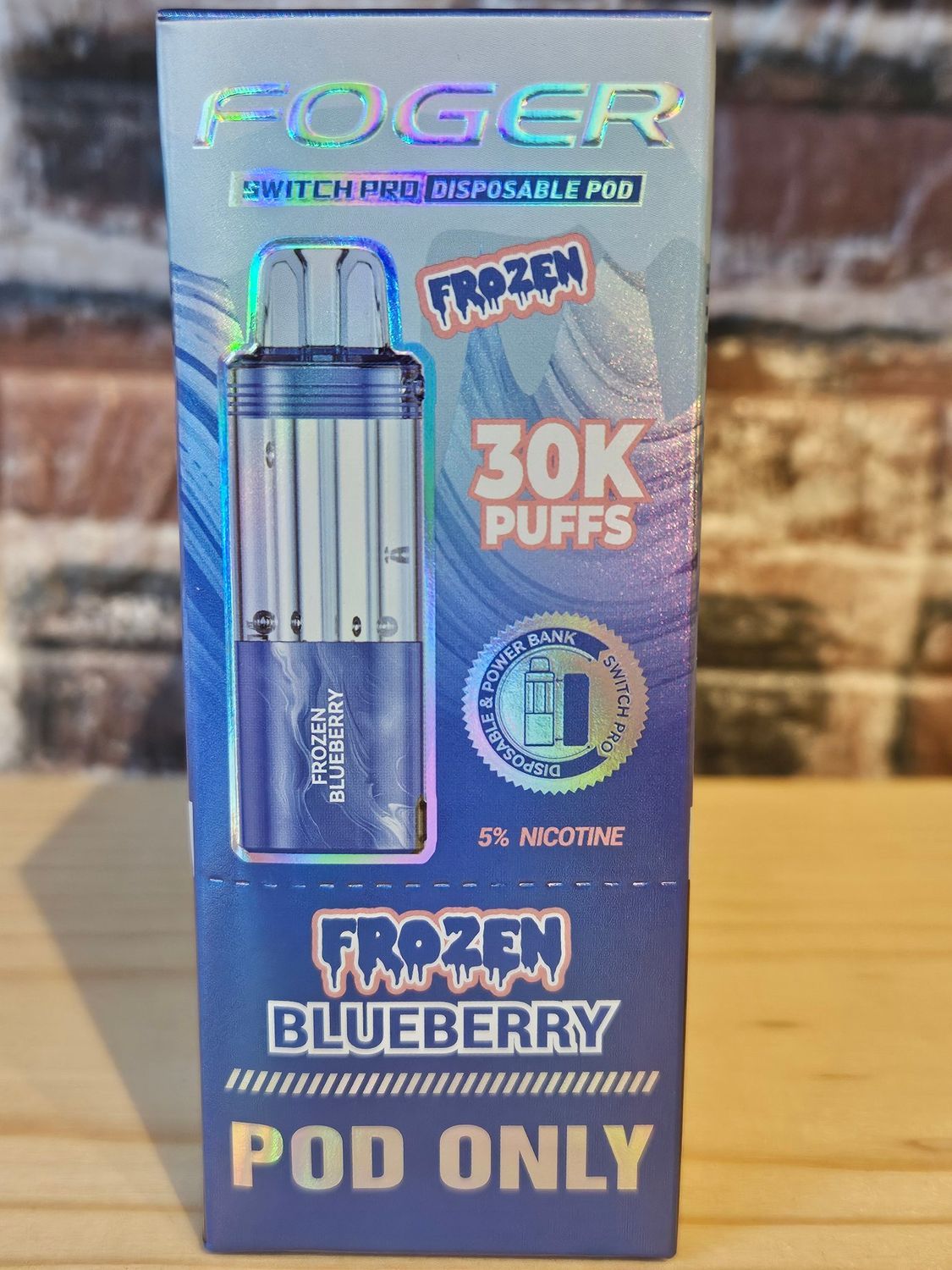 Foger Switch Pro 30k Pods | Frozen Blueberry