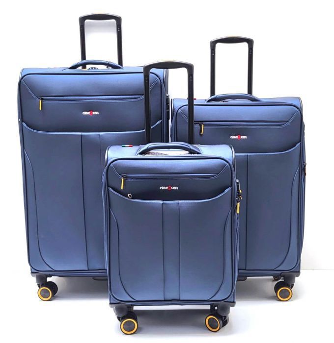 Set Trolley Clacson  Tessuto Blu