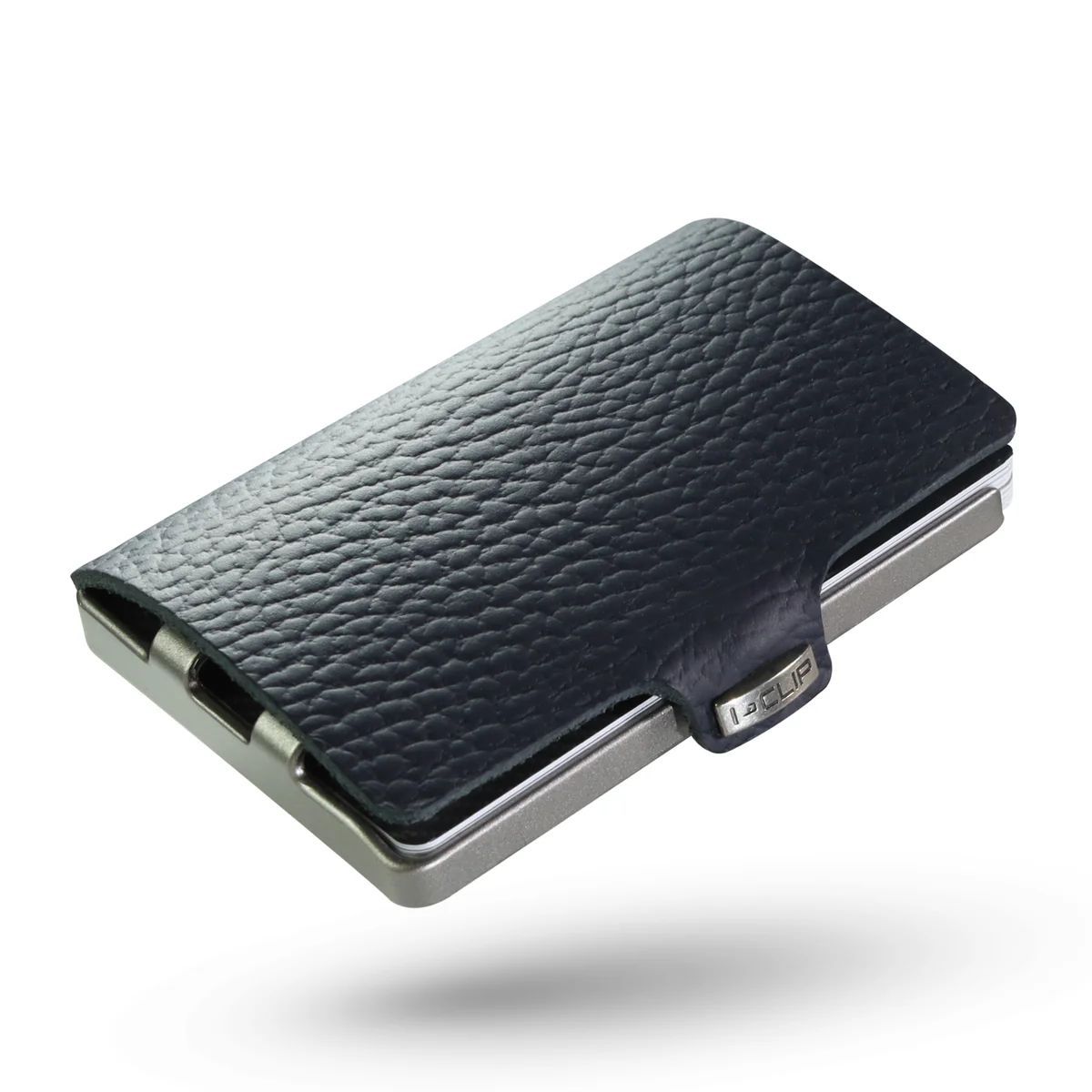 I-CLIP Original Pure Silver Pelle Martellata Blu