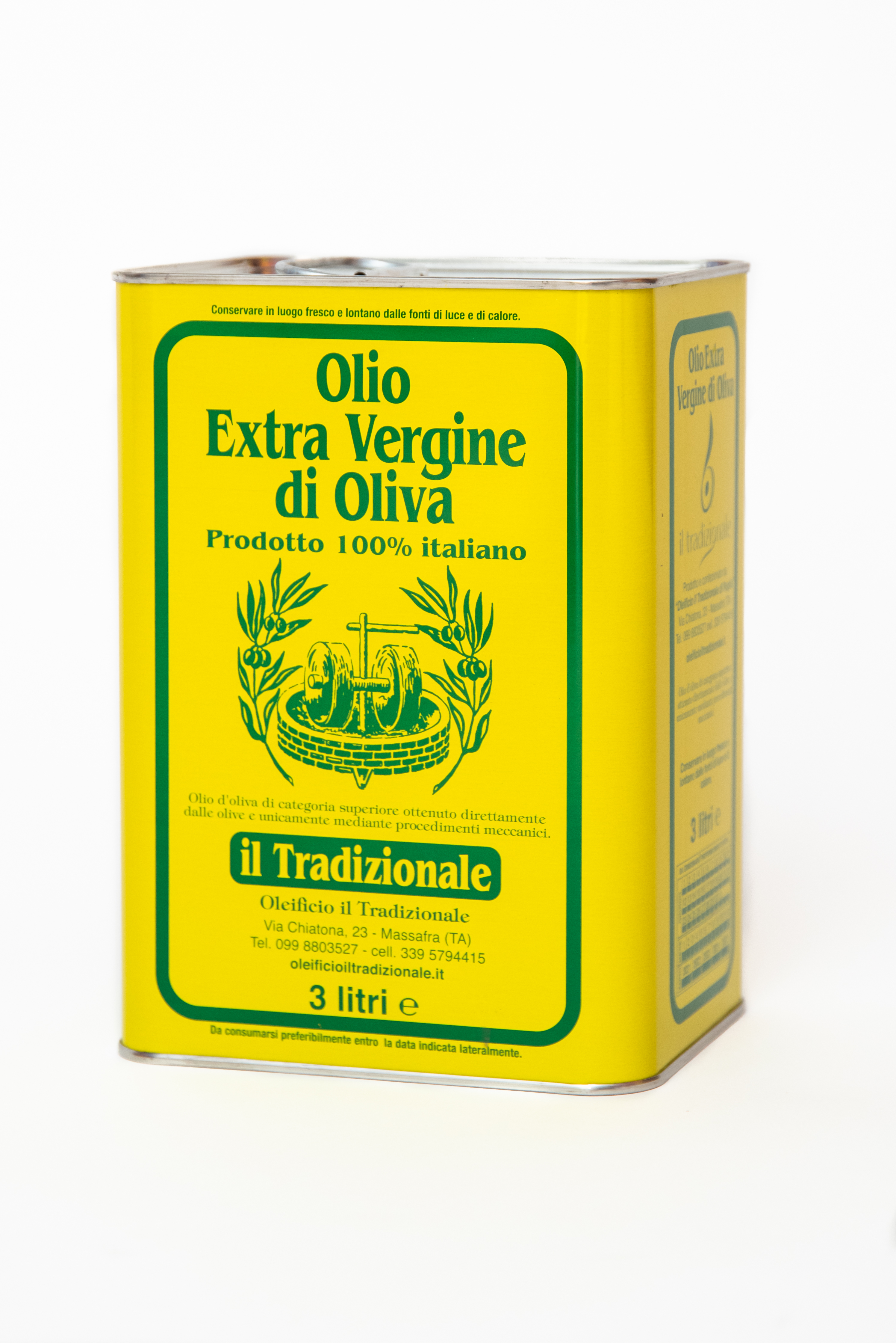 Olio extra vergine di oliva "MULTIVARIETALE" - Latta da 3 lt. 0002