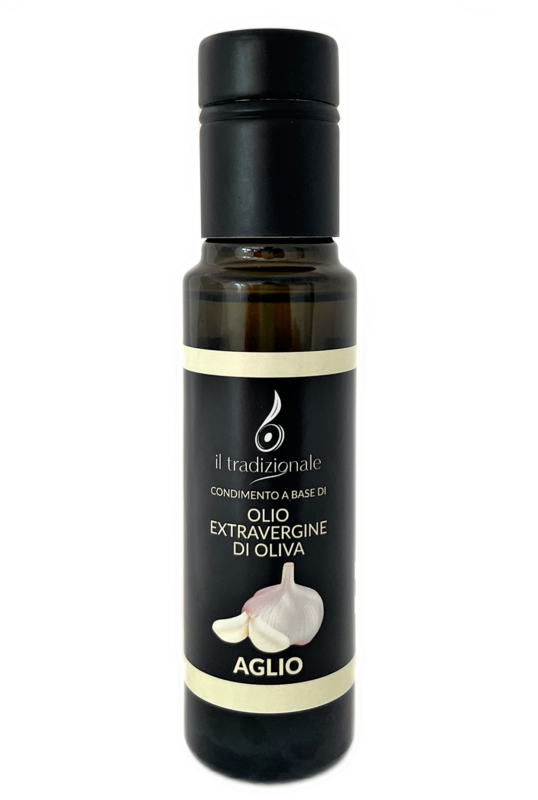 Olio aromatizzato all' AGLIO - Bottiglia da 100 ml