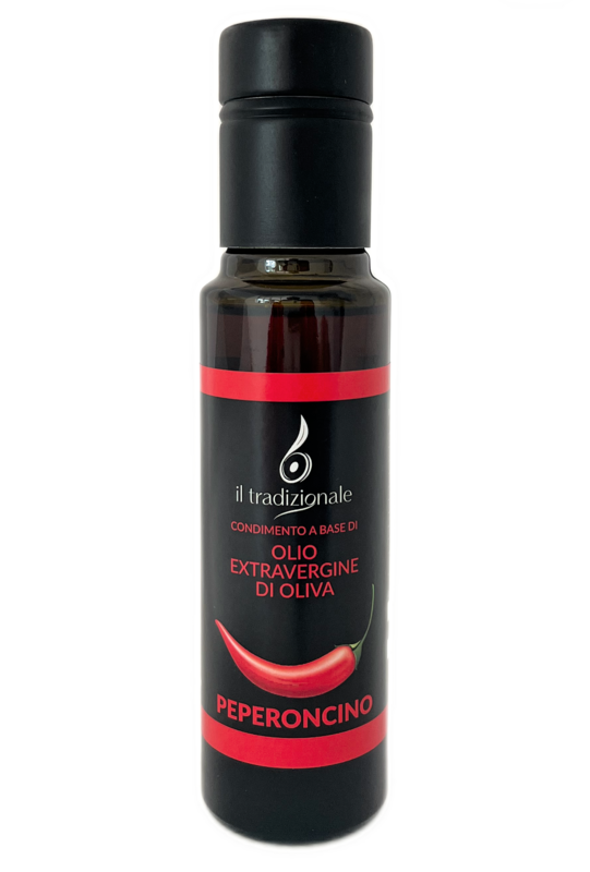 Olio aromatizzato al PEPERONCINO -  Bottiglia da 100 ml