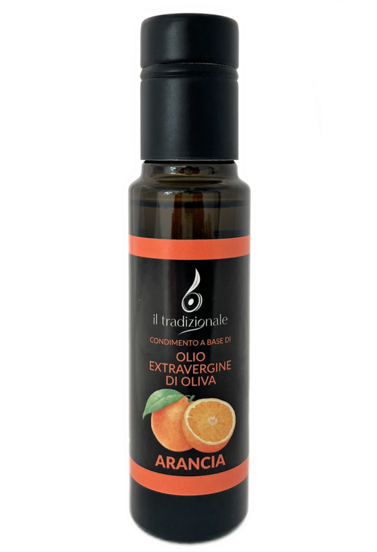 Olio aromatizzato all' ARANCIA - Bottiglia da 100 ml