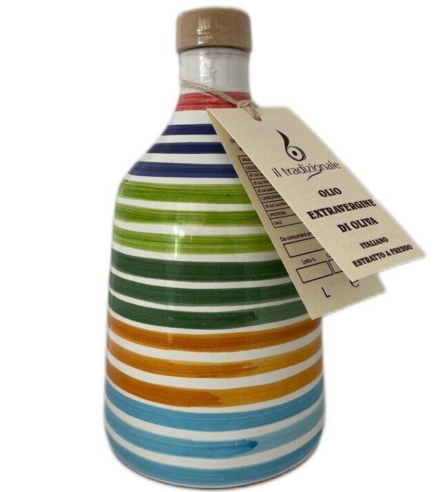 Olio extra vergine di oliva "CLASSICO"  - Multivarietale - OLIERA IN CERAMICA da 500 ml.