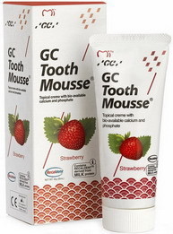 Гель для зубов Тус мусс (Tooth-mousse GC) вкус Клубника.