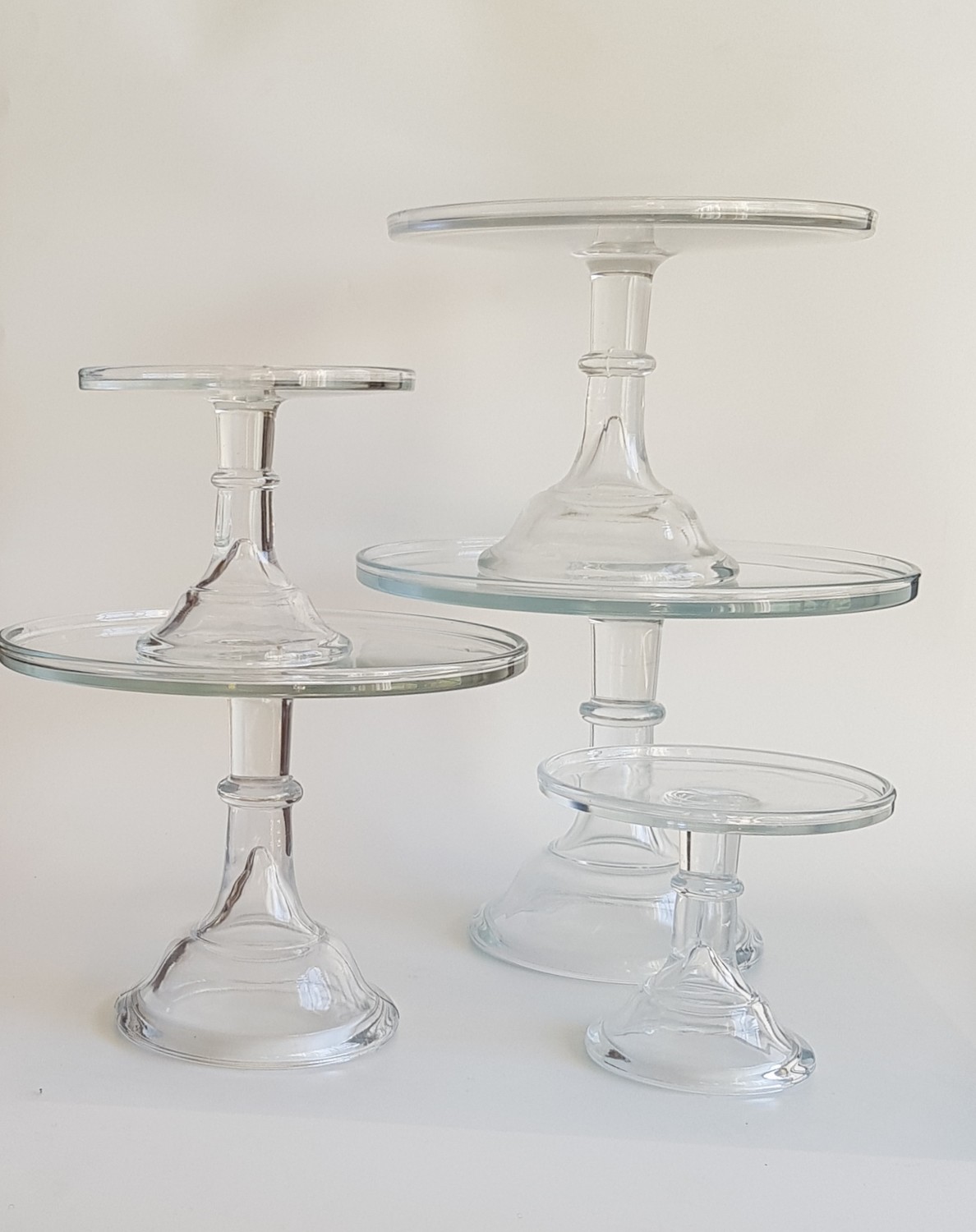 Clear Glass Stands Various Sizes