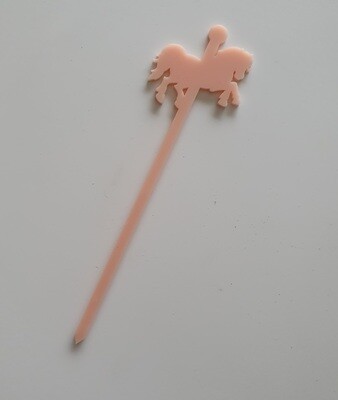 Mini Carousel Swizzles - Light Pink - Individual's