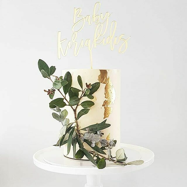Full Buttercream Cake + Mixed Foliage Full Buttercream Cake + Mixed Foliage
