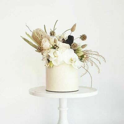 Full Buttercream Cake + Large Top Florals