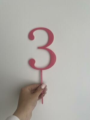 Number 3 - Pink