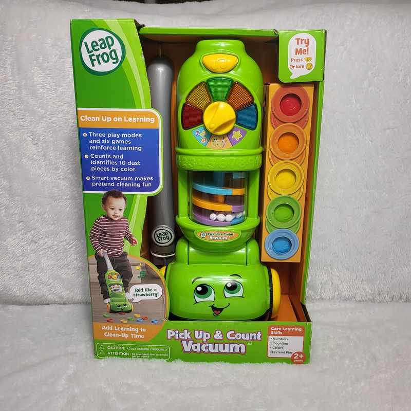 Leapfrog Pick Up &amp; Count Vacuum, Green