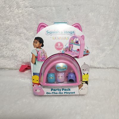 Squishalongs Party Pack On The Go Playset from Squishmallows (READ DESCRIPTION)
