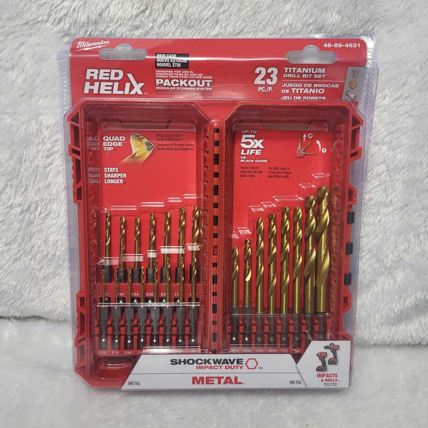 Milwaukee 23pc Titanium Drill Bit Set