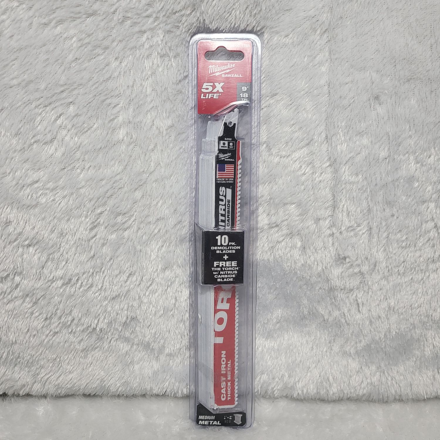 Milwaukee Sawzall 9&quot; Medium Metal 10pk