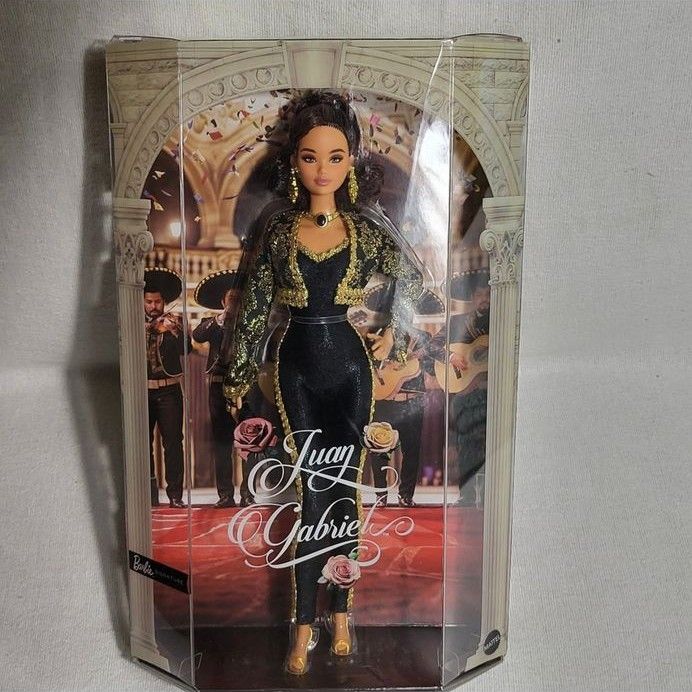 Barbie Signature Doll, Juan Gabriel Collectible in Chic Black and Gold Suit
