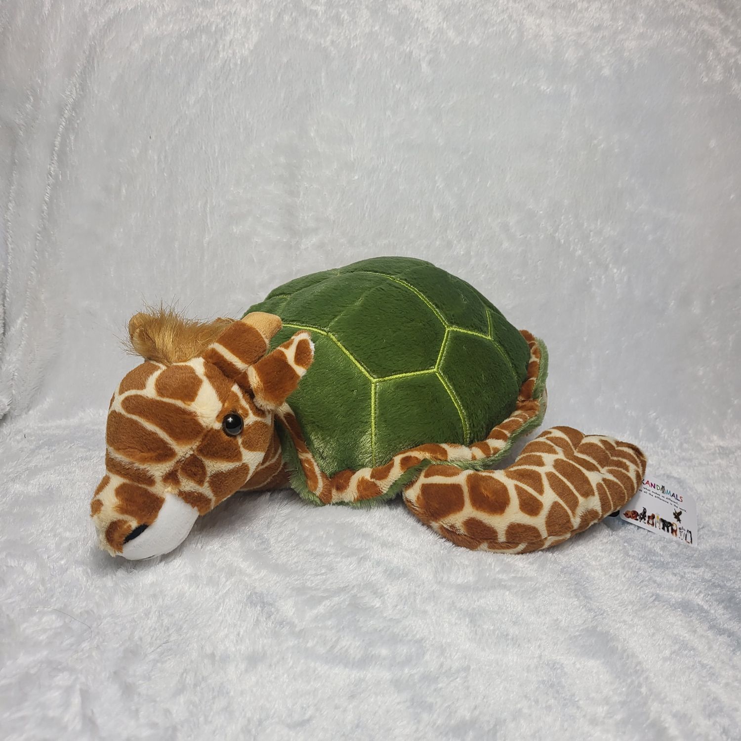 Randimals Plush Toy Stuffed Animal Mix - Giraffe &amp; Turtle Hybrid Stuffed Animal
