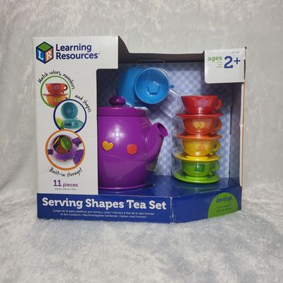 Learning Resources Serving Shapes Tea Set
