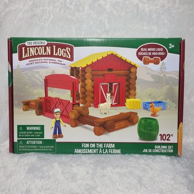 Lincoln Logs Fun on the Farm 101 Pc set (READ DESCRIPTION!)
