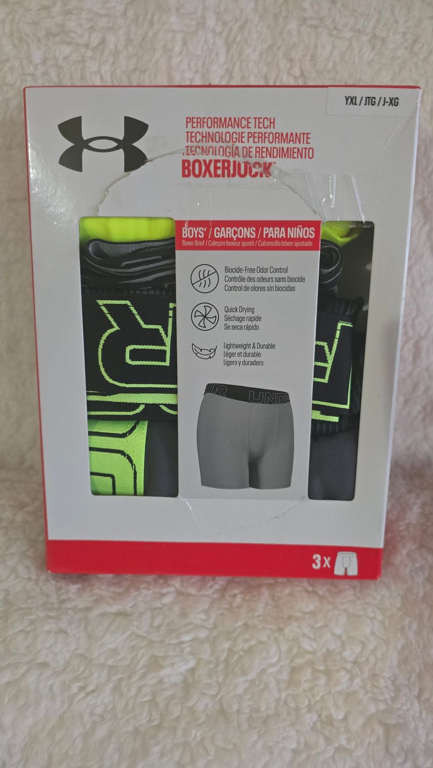 UNDER ARMOUR BOXER SHORT-BOYS size YXL 3 pack